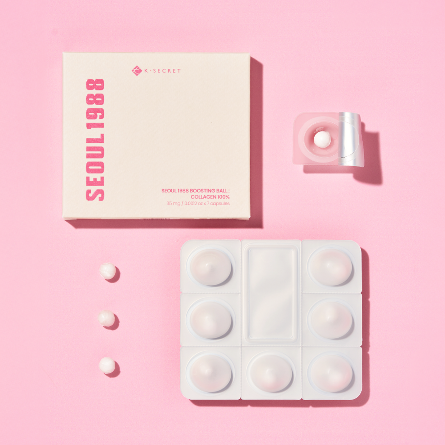 K-Secret SEOUL 1988 Boosting Ball : Collagen 100% 7 Capsules