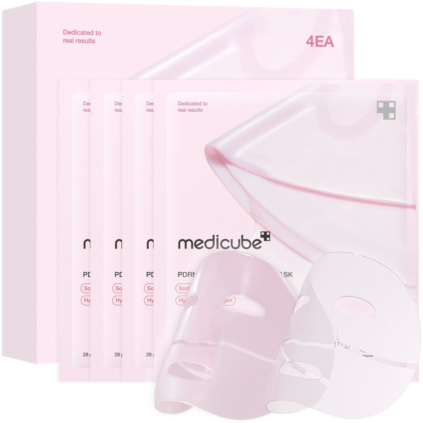 Medicube Salmon PDRN Pink Collagen Jelly Gel Mask 4 pcs