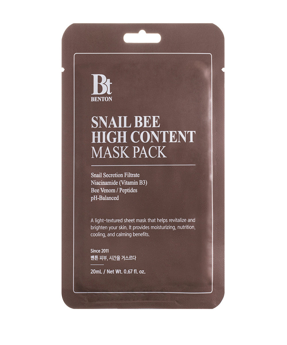 <tc>[BENTON] Snail Bee High Content Mask Pack 20g (1ea)</tc>