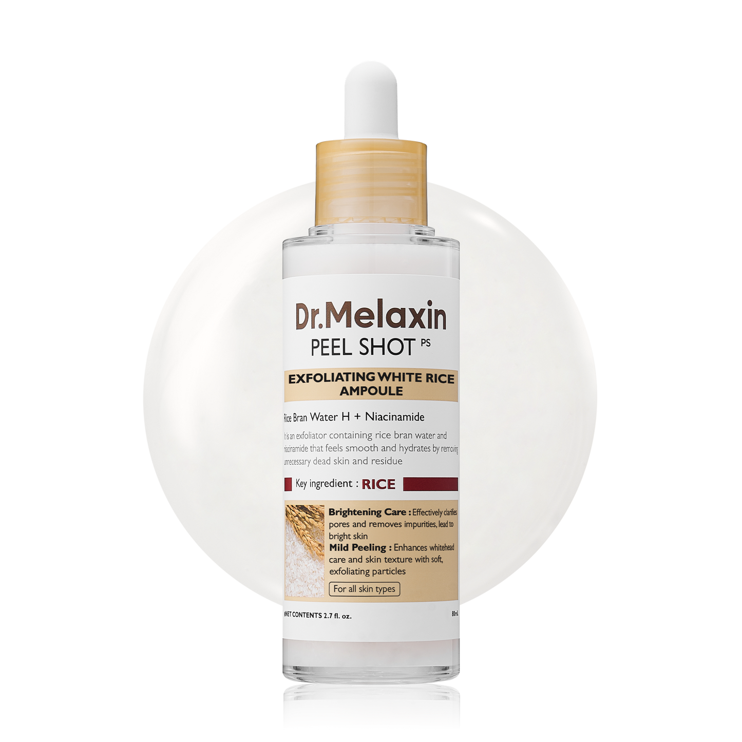 [Dr.Melaxin] Peel Shot Exfoliating White Rice Ampoules