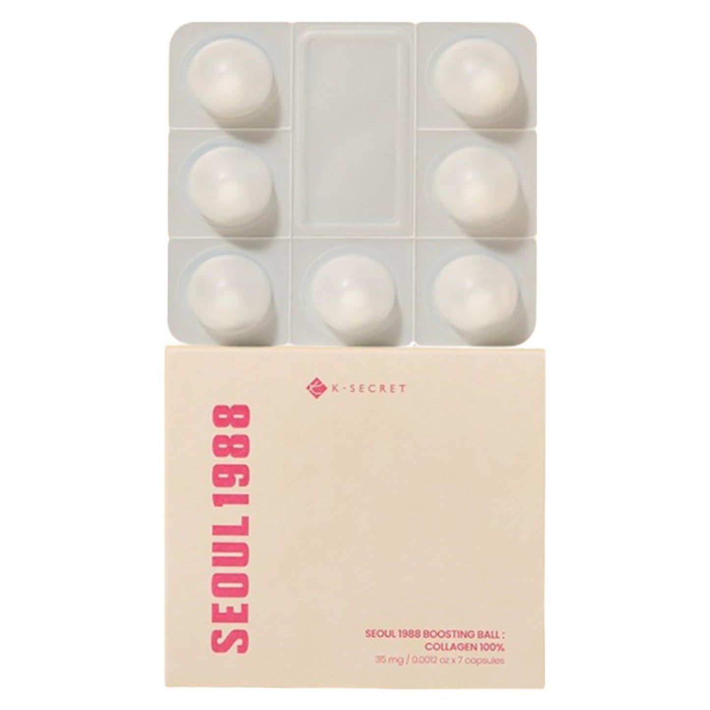 K-Secret SEOUL 1988 Boosting Ball : Collagen 100% 7 Capsules