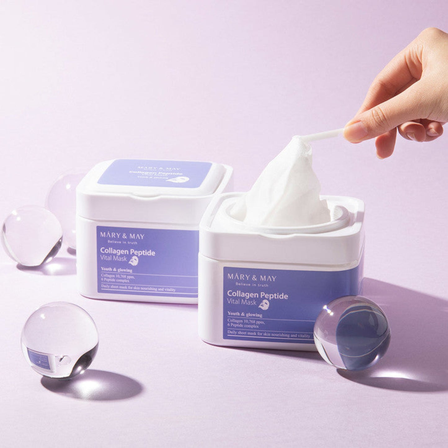 Mary&May Collagen Peptide Vital Mask 30pcs