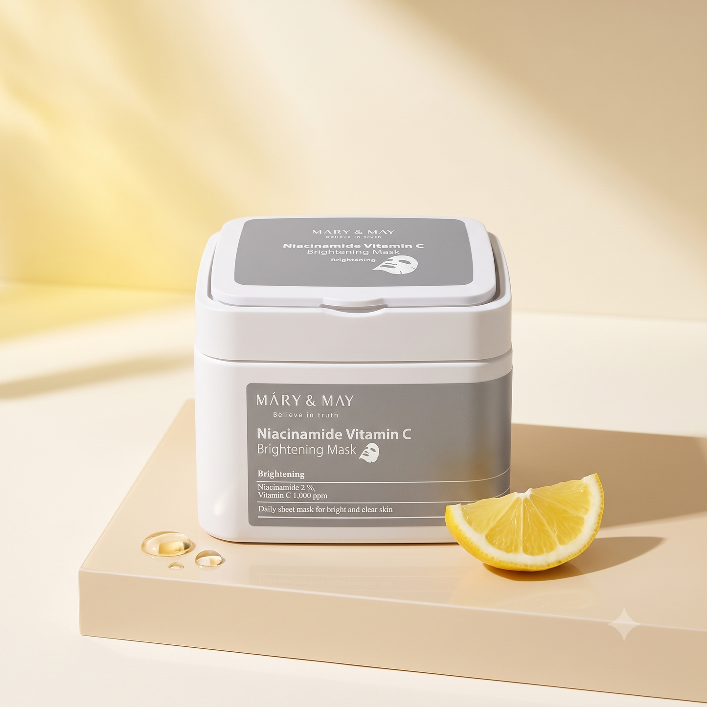 Mary&May Niacinamide Vitamin C Brightening Mask 30pcs
