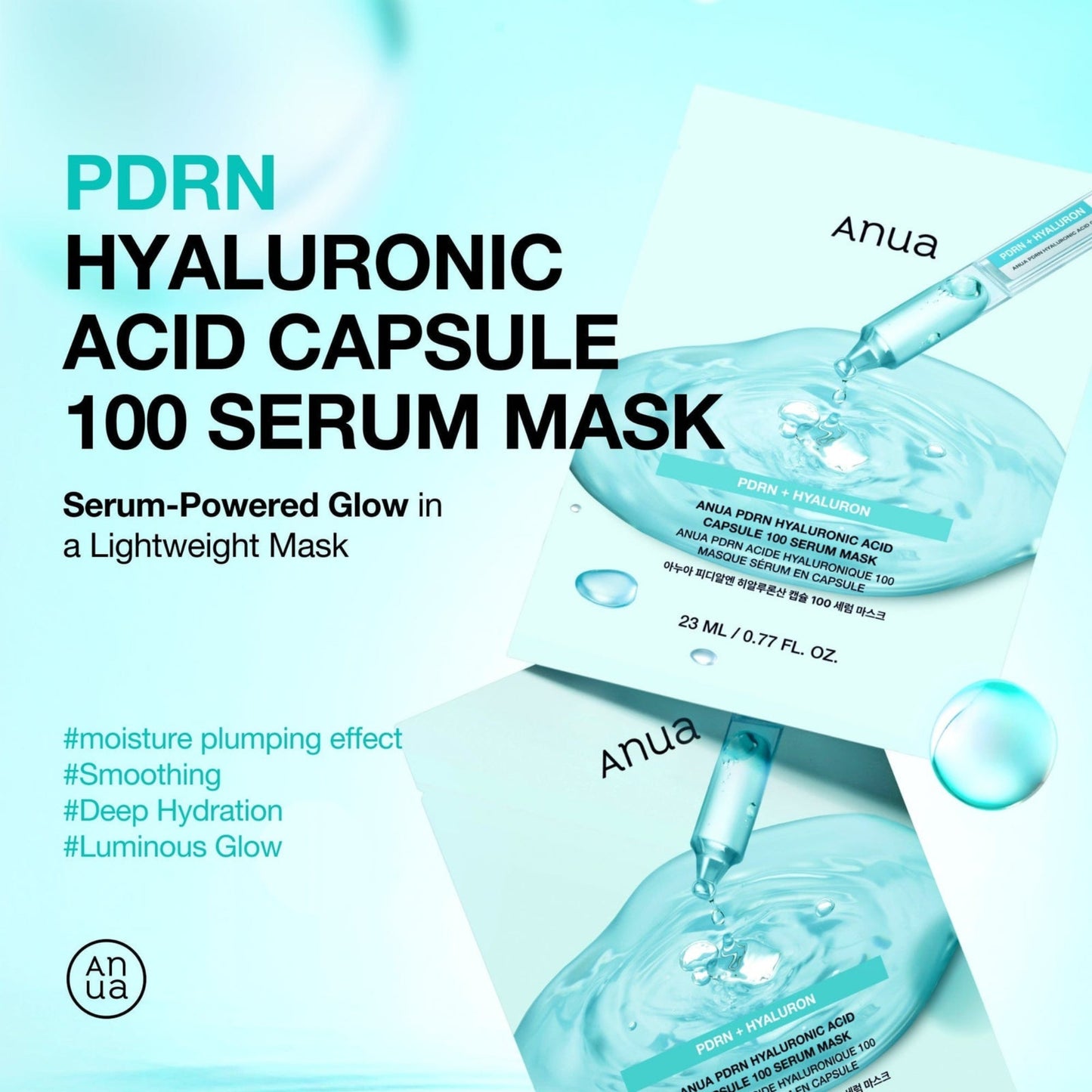 [Anua] PDRN Hyaluronic Acid Capsule 100 Serum Mask